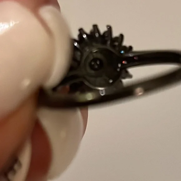 🌺HP🌺Amethyst Crystal Halo Ring sz7 - Picture 11 of 12